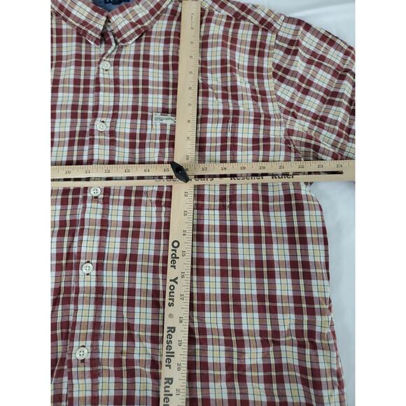 Tommy Jeans Mens Button Up Shirt Multicolor Size XL 100% Cotton Short Sleeve - Picture 3 of 12